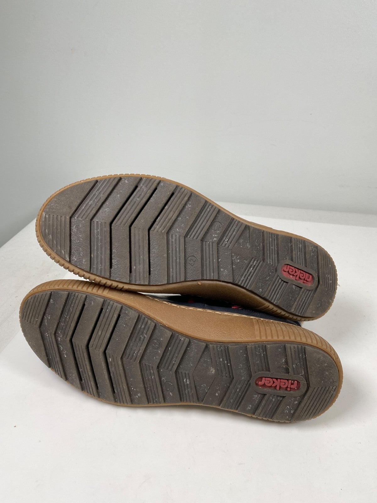 Rieker Women’s Navy Blue Leather/Wool Felicitas 84 Ankle Boots - 42/US 11