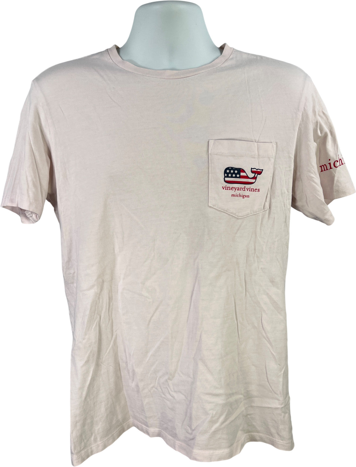 Vineyard Vines Men’s Light Pink Jeep Graphic Short Sleeve T-Shirt - S