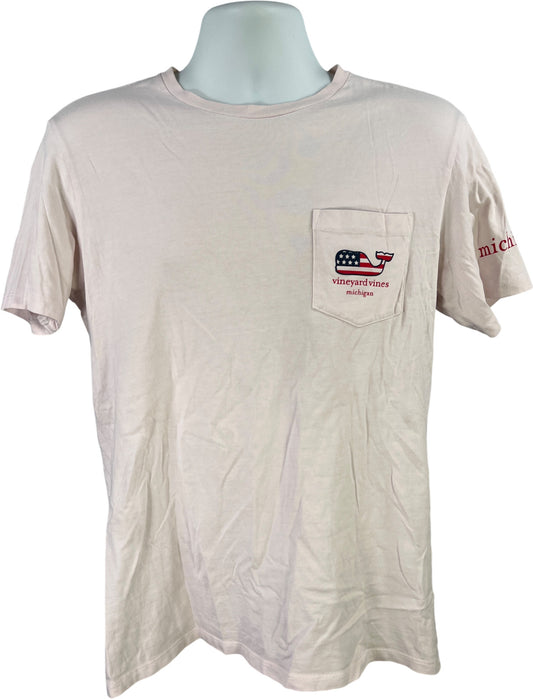 Vineyard Vines Men’s Light Pink Jeep Graphic Short Sleeve T-Shirt - S