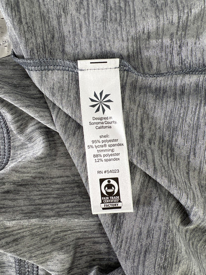 Athleta Women’s White & Gray Mesh Back Ventilated Tank Top - M