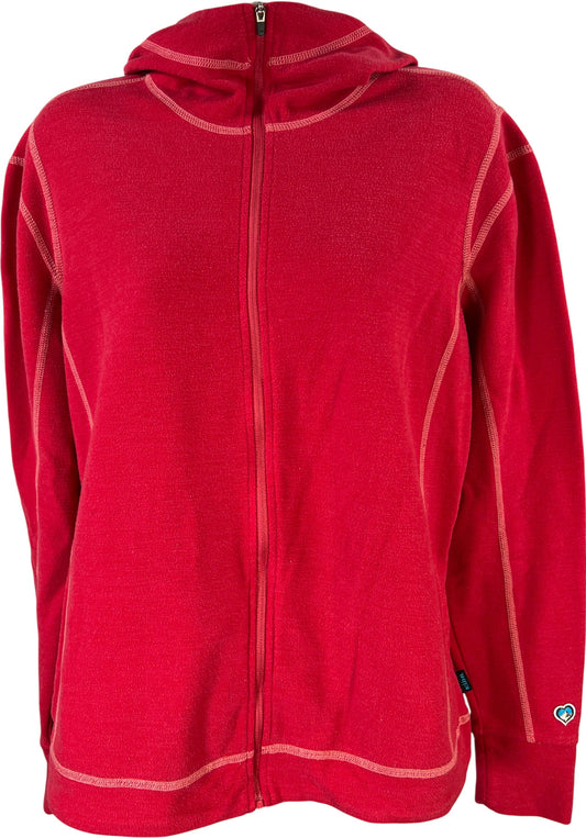 Kuhl Women’s Red Long Sleeve Full Zip Hooded Sweatshirt - L