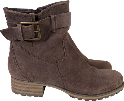 Clarks Collection Women’s Gray Suede Marana Amber Ankle Boots - 7
