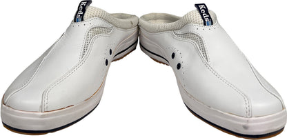 Keds Women’s White Leather Slip On Walking Shoes - 9.5
