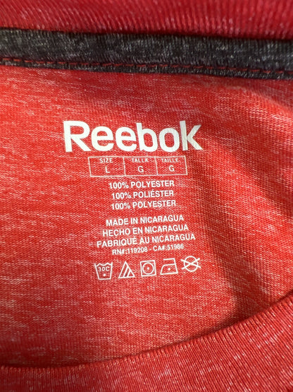 Reebok Men’s Red Detroit Red Wings Short Sleeve Athletic T-Shirt - L
