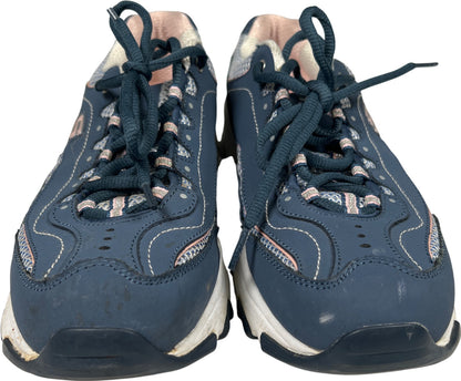 Skechers Women’s Blue D’Lites Memory Lace Up Walking Sneakers - 8.5 Wide