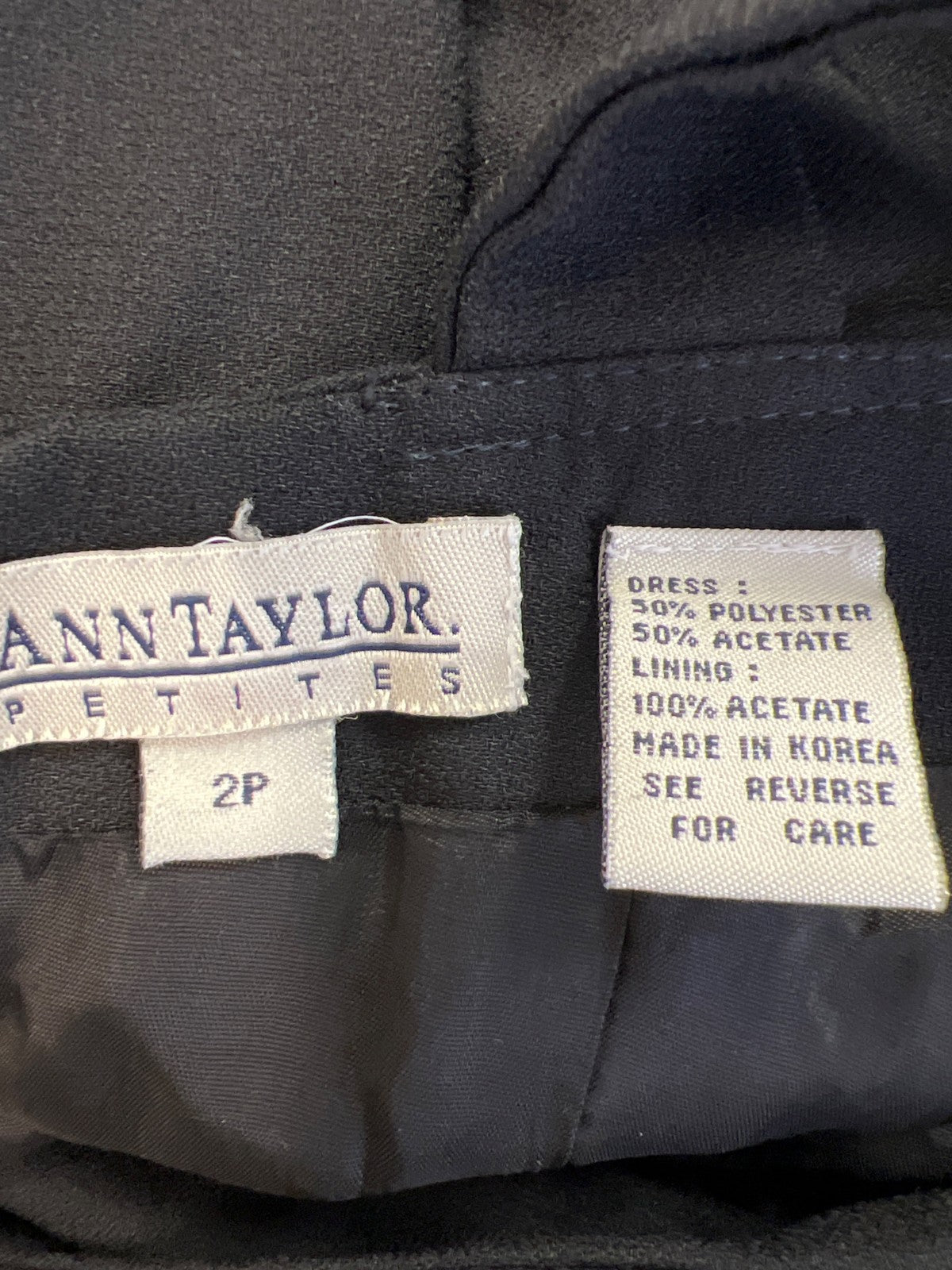 Ann Taylor Women’s Black Sleeveless Midi Sheath Dress - 2 Petite