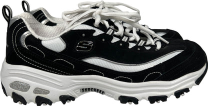 Skechers Women’s Black D’Lites Air Cooled Memory Foam Lace Up Sneakers - 6.5