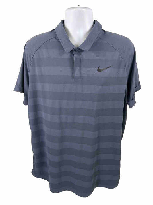 Nike Men's Blue Golf Zonal Cooling Polo Shirt - XL