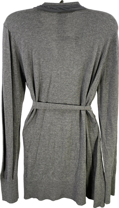 Lauren Conrad Women’s Gray Thin Knit Open Cardigan Sweater - XL