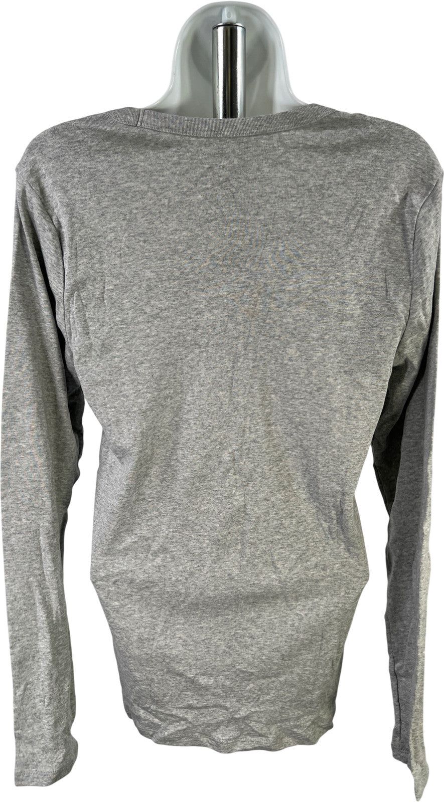 Gap Women’s Gray Favorite Long Sleeve V-Neck T-Shirt - L
