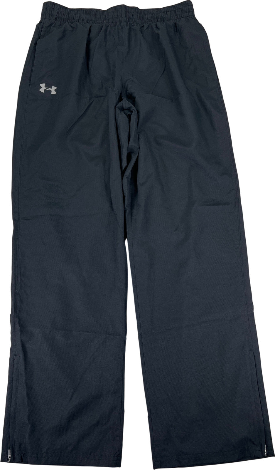 Under Armour Men’s Black Mesh Lined Warm Up Athletic Pants - L