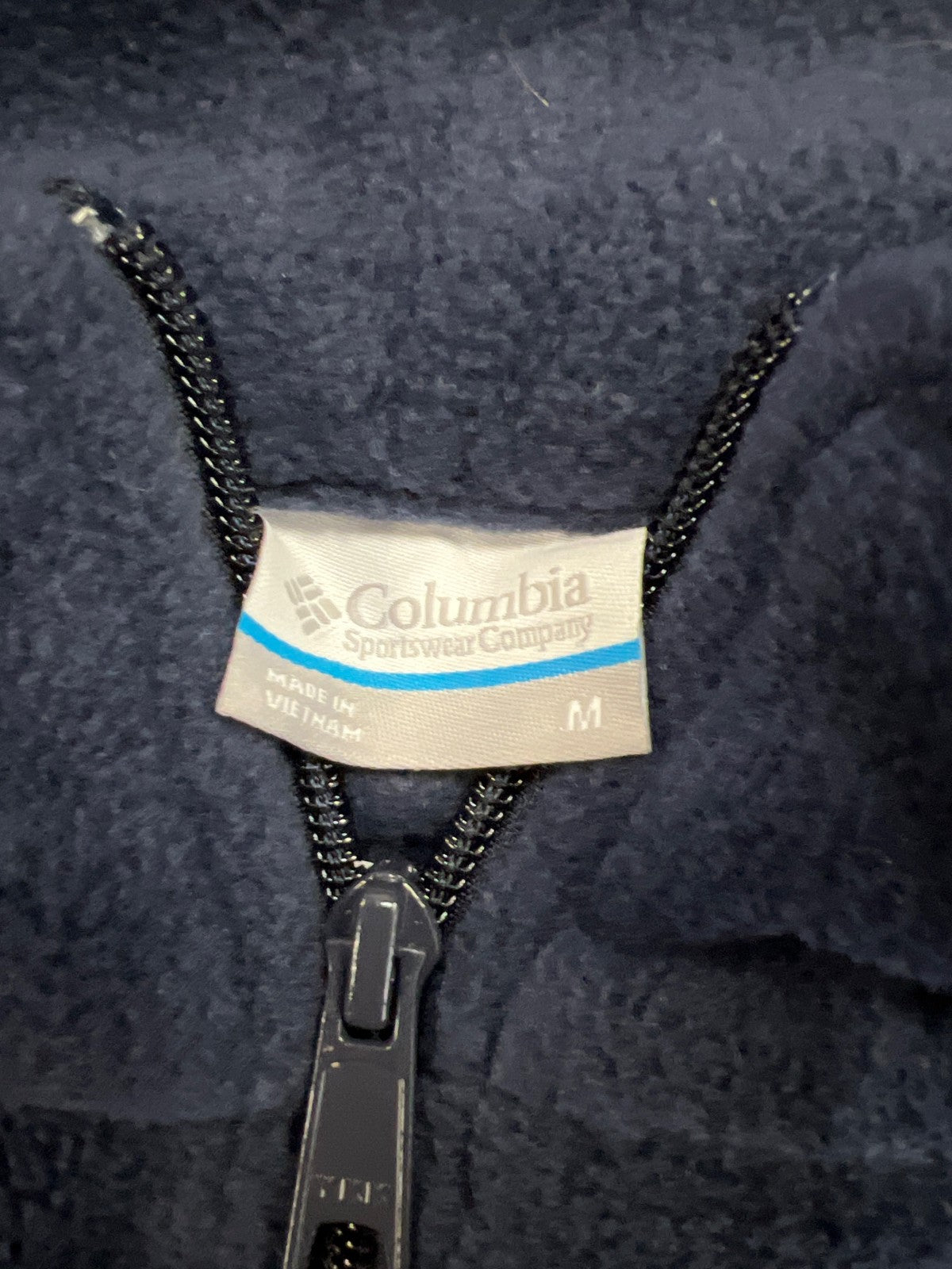 Columbia Women’s Blue Fleece Full Zip Vest - M