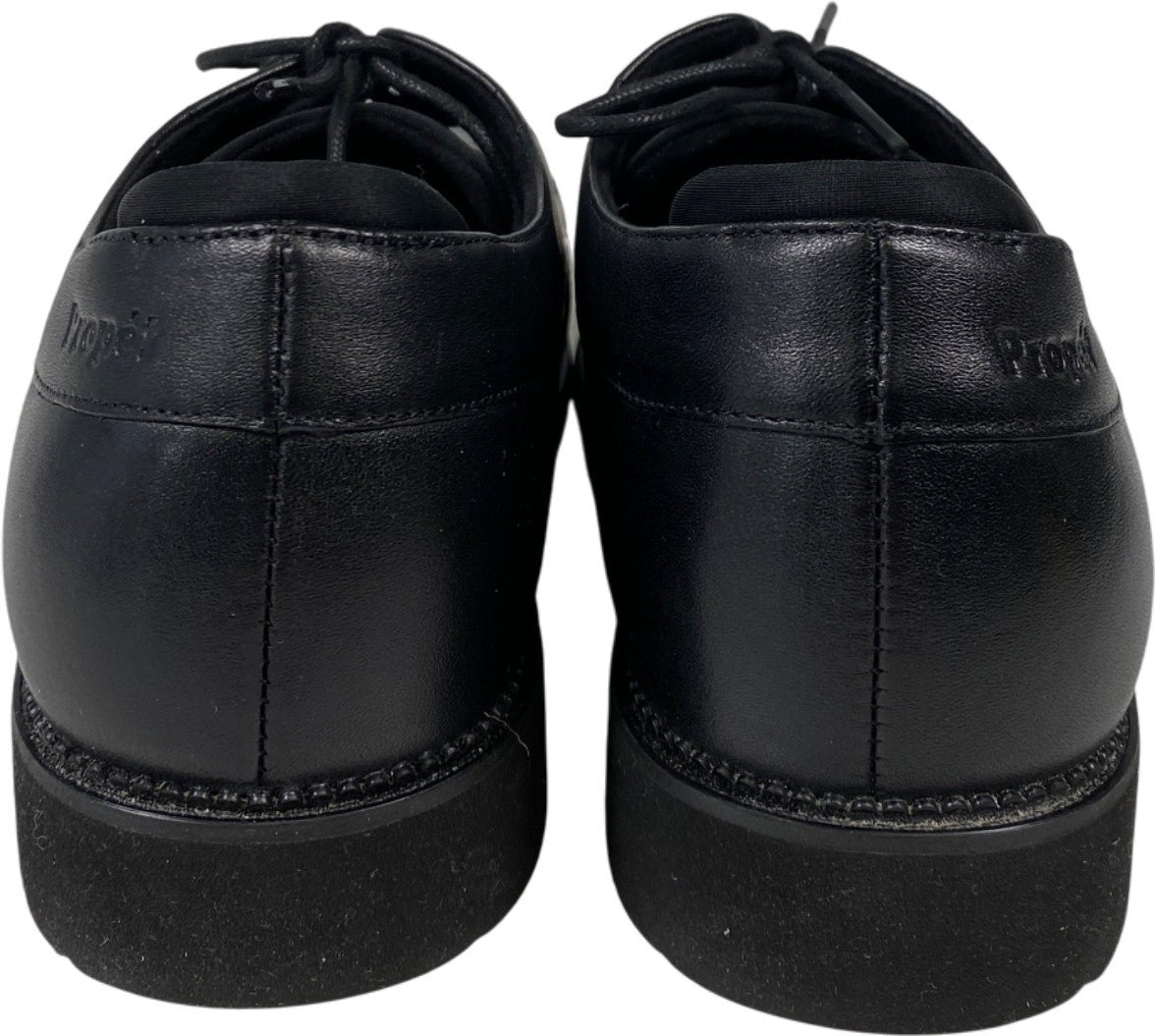 Propet Women’s Black Leather Hazel Oxford Dress Shoes - 8 Wide