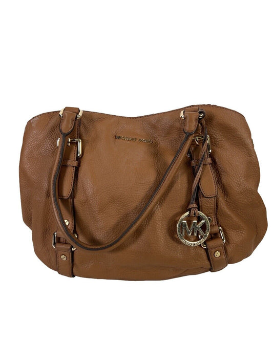 Michael Kors Brown Leather Large Hobo Style Shoulder Bag Purse