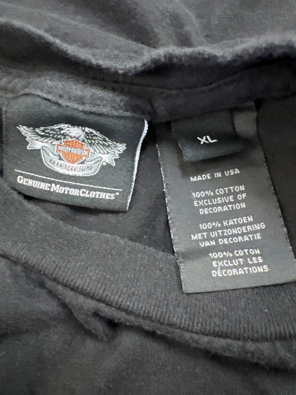 Harley Davison Men’s Black/Gold 110 Years Short Sleeve T-Shirt - XL