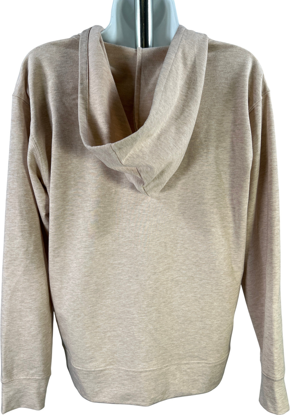 Michael Kors Women’s Beige Heather Lace Up Front Hooded Shirt - S
