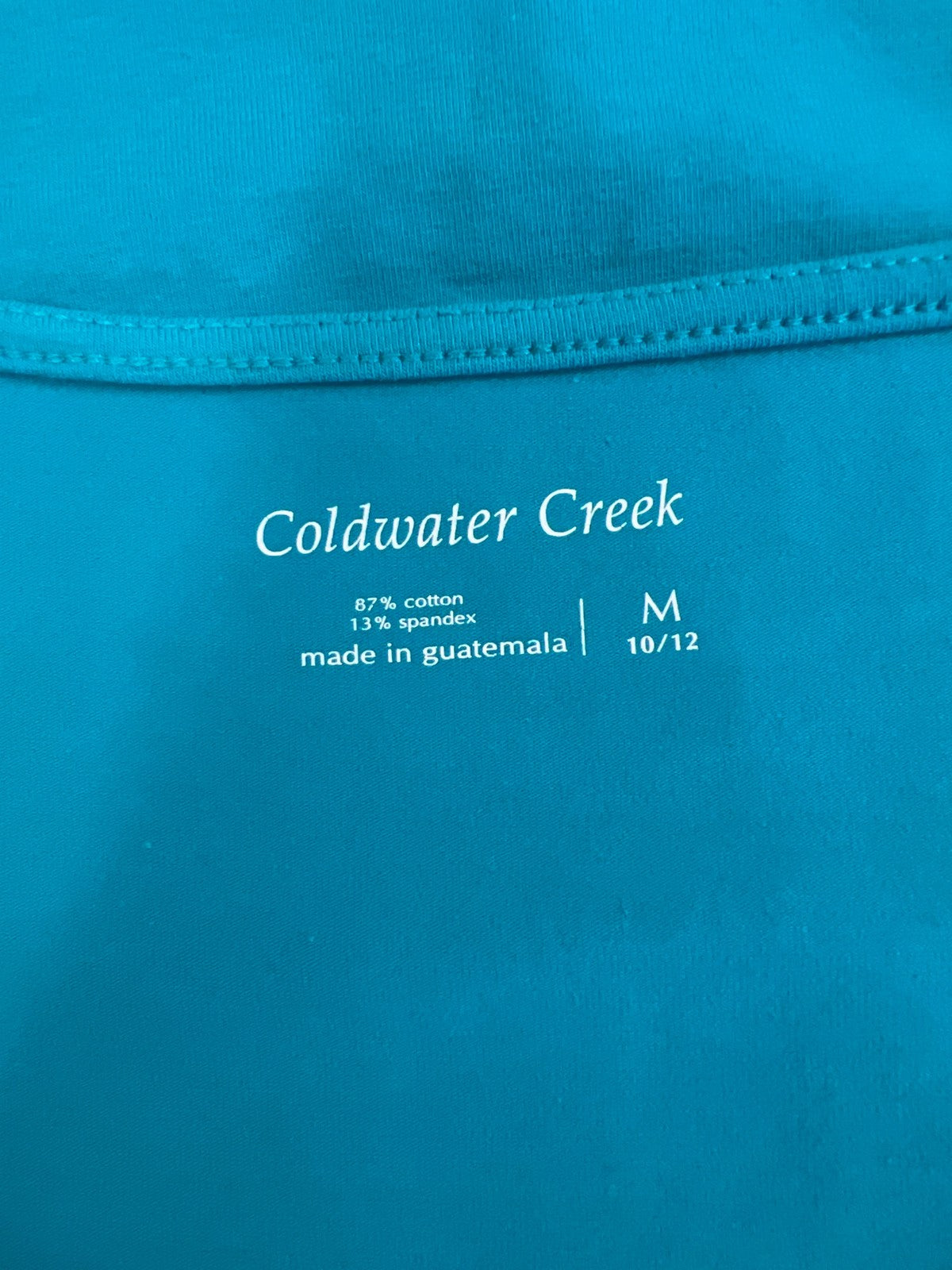 Coldwater Creek Women’s Blue Sleeveless Basic Shell Tank Top - M