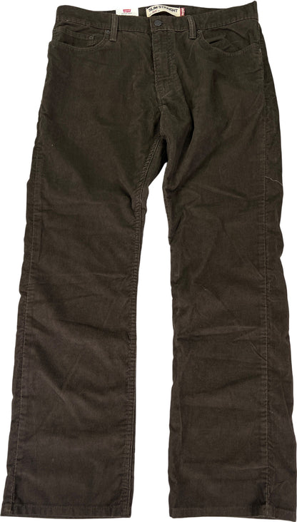 Levi’s Men’s Brown 514 Slim Straight Corduroy Jeans - 35x30