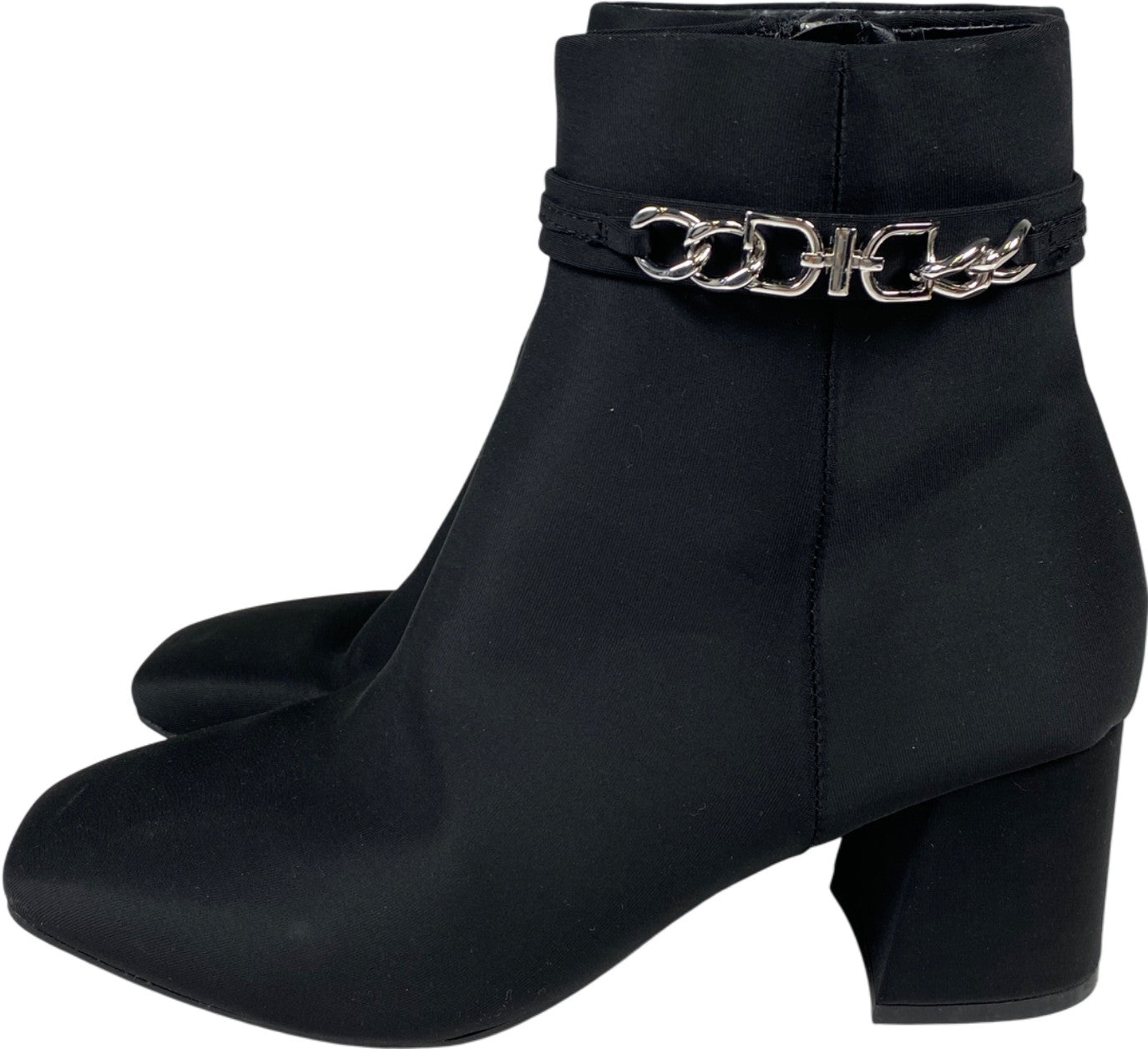 Unisa Women’s Black Textile Violet Side Zip Heeled Boots - 6.5