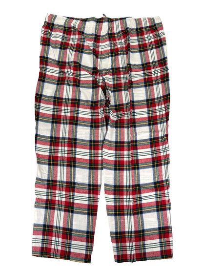 Old Navy Men’s Red Flannel Holiday Button Up Shirt Pajama Set - XXXL