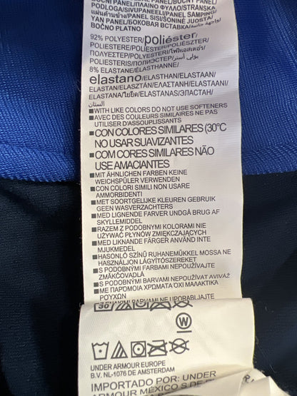 Under Armour Men’s Blue Coldgear Reactor Fitted Long Sleeve Hooded Shirt - S