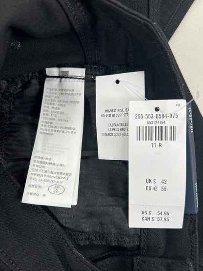 Hollister Women’s Black Highest Rise Flare Denim Jeans - 11R