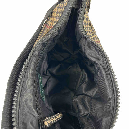 LAUREN Ralph Lauren Women's Beige Houndstooth Shoulder Bag Purse