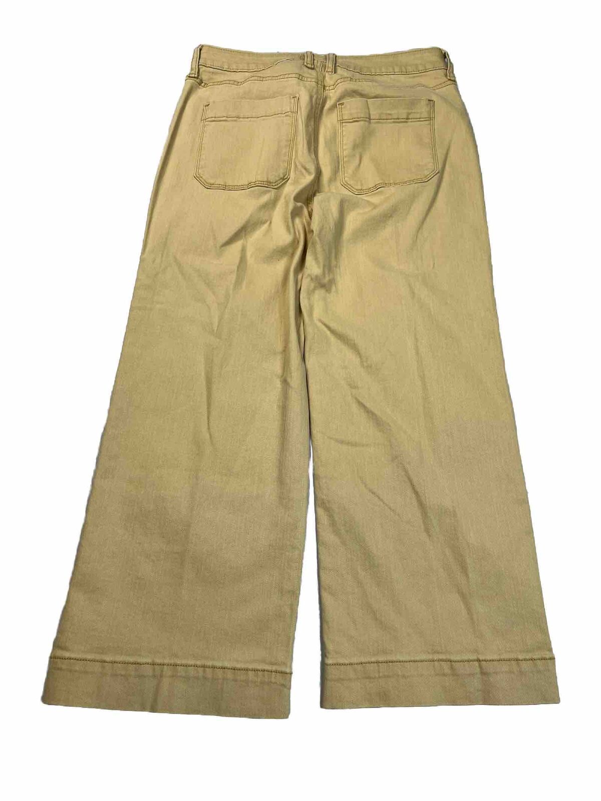 NEW Sonoma Women's Yellow Wide Leg Crop Stretch Jeans - 6