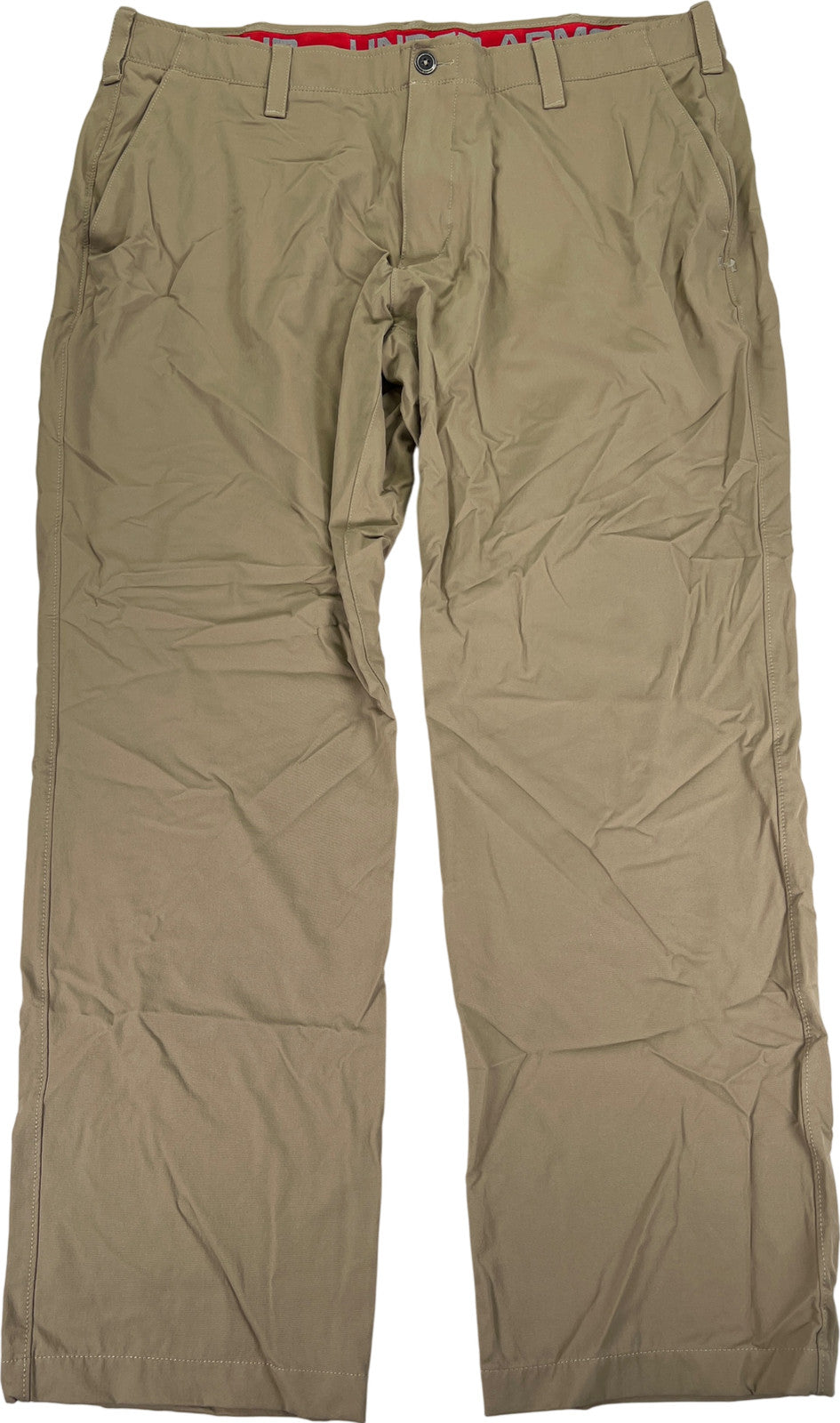 Under Armour Men’s Beige Straight Leg Athletic Golf Pants - 42