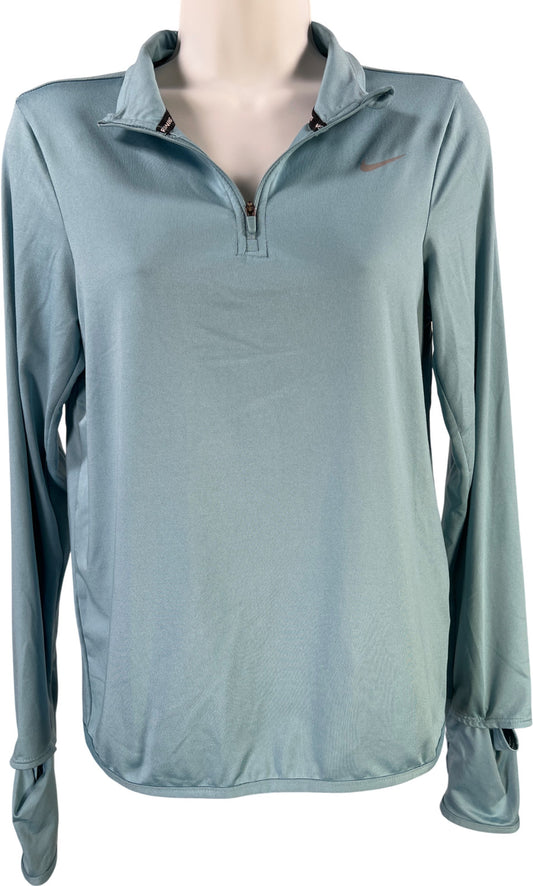 Nike Women’s Blue Running Long Sleeve 1/4 Zip Pullover Athletic Shirt - XS