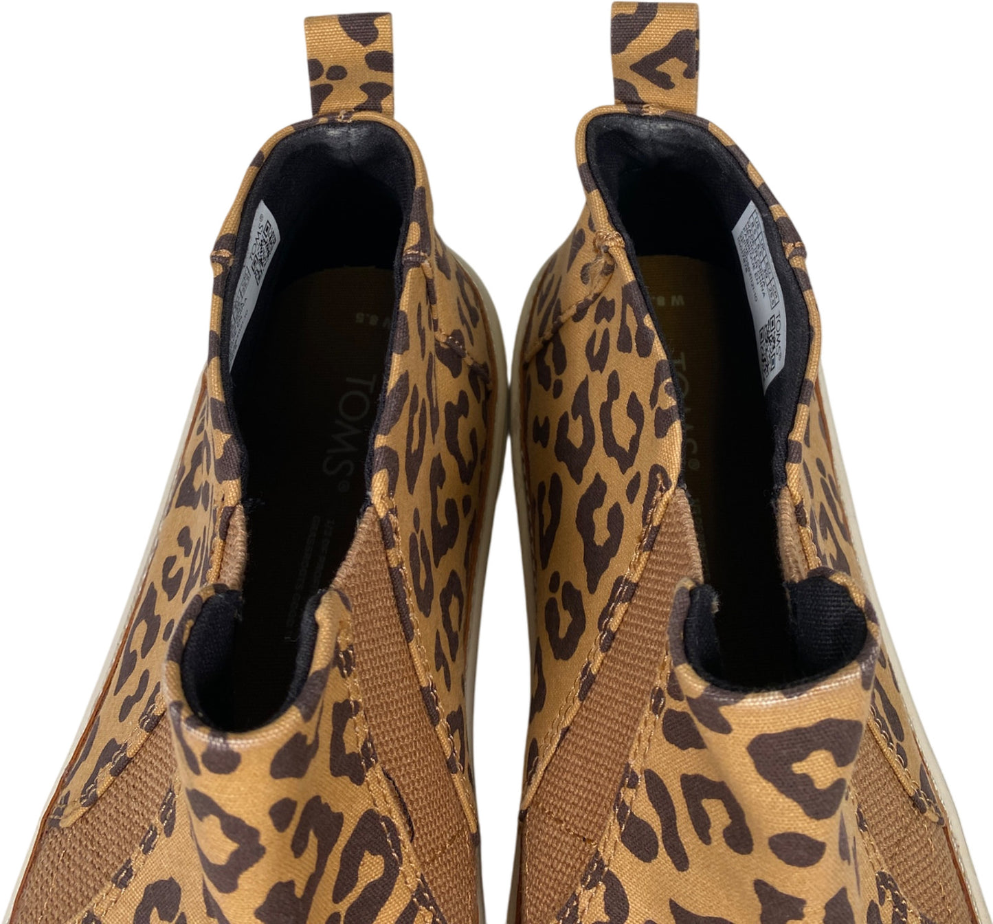 Toms Women’s Brown Animal Print Canvas Slip On Sneakers - 8.5