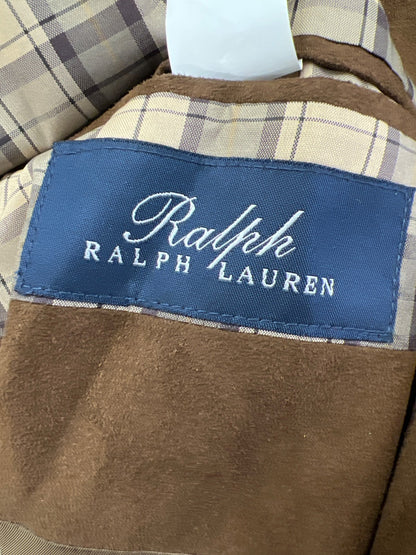 Ralph Lauren Men’s Brown Faux Suede Two Button Jacket - 56