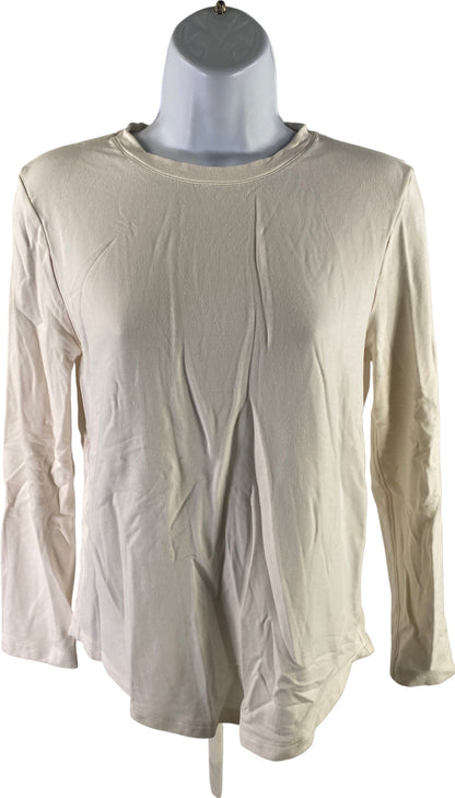 Lululemon Women’s White/Ivory Long Sleeve Crewneck Shirt - 4/XS