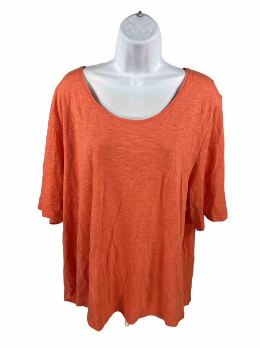 Chico's Women's Orange Ultimate Tee Shirt Short Sleeve - 4/US XXL