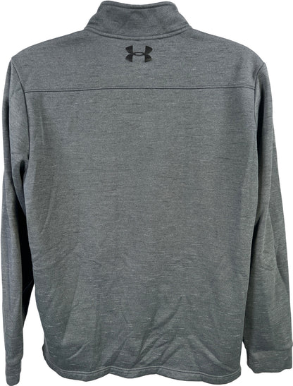 Under Armour Men’s Gray ColdGear Fleece Lined 1/4 Zip Pullover Sweatshirt - XL