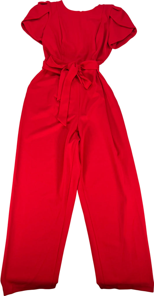 Calvin Klein Women’s Red Short Sleeve Long Sheath Dress - 10