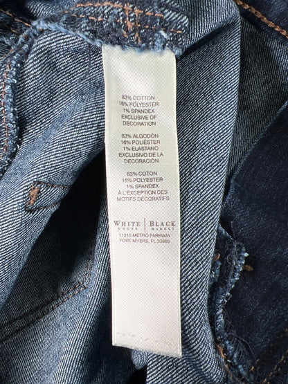 White House Black Market Women’s Dark Wash Stretch Skinny Jeans - M