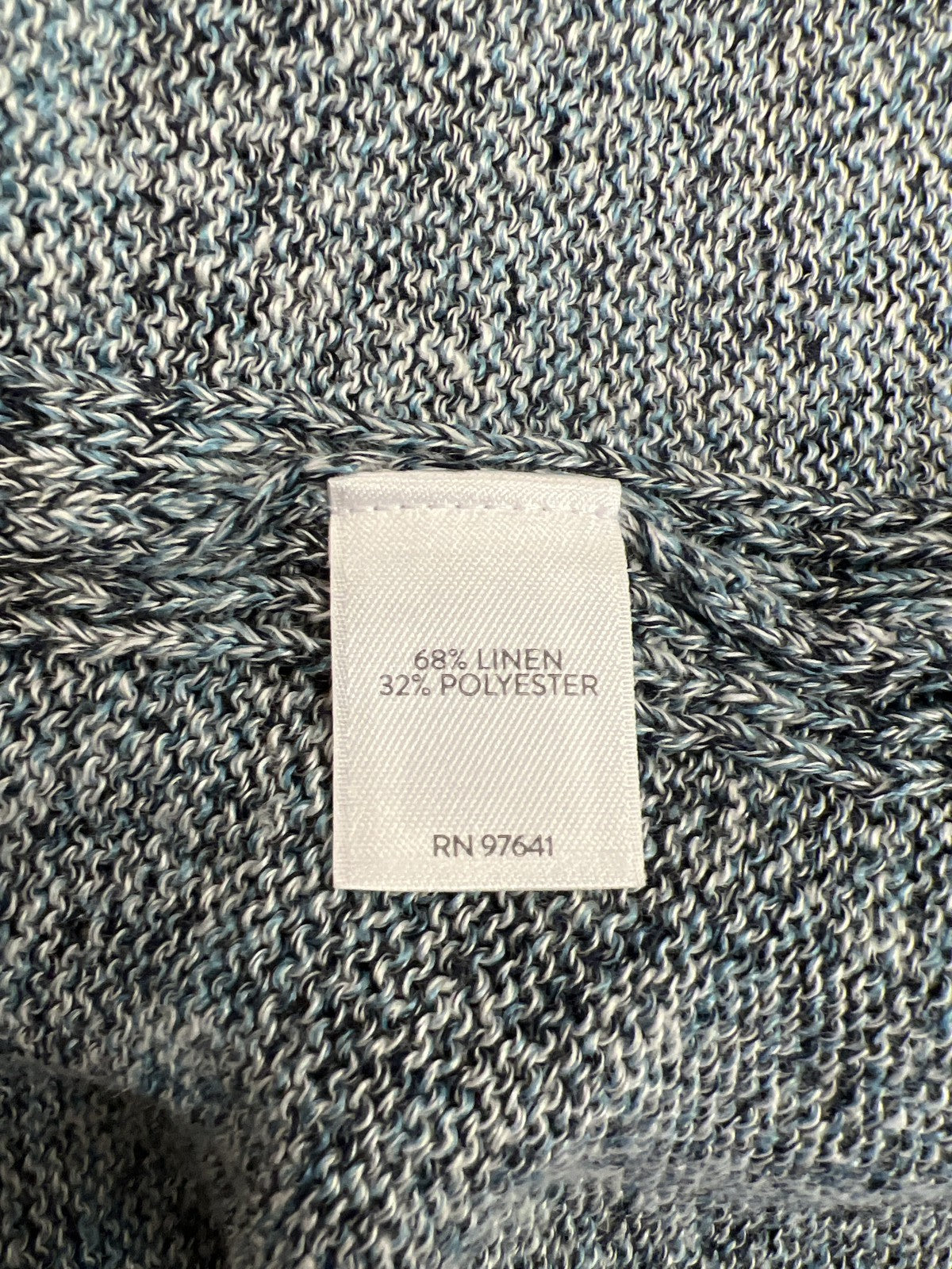 Pure J.Jill Women’s Blue Long Sleeve Pocket Front Sweater - M Petite