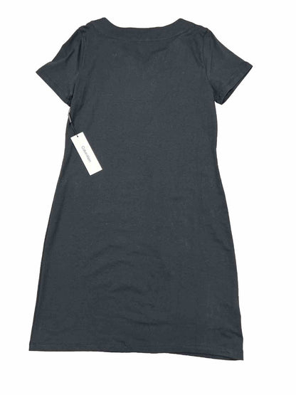 NEW Calvin Klein Black Essential Relaxed Short Sleeve Midi Dress - M