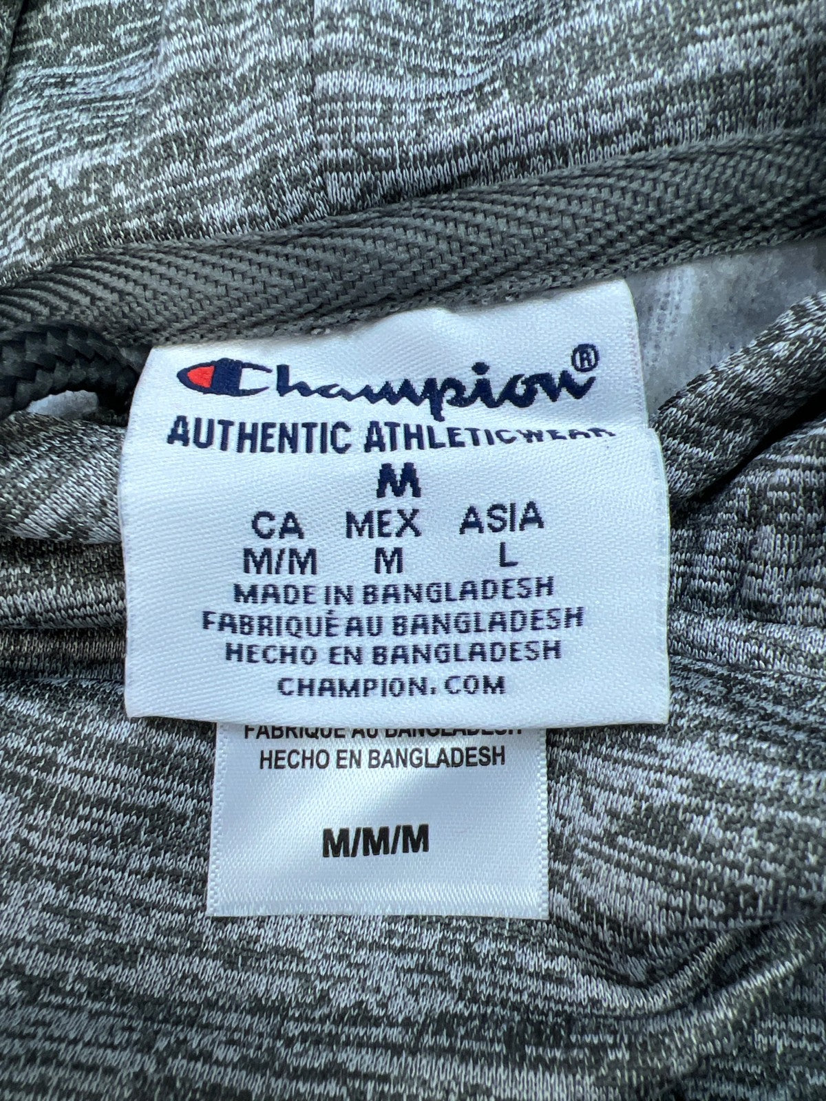 Champion Men’s Gray Detroit Red Wings Hockey Long Sleeve Hoodie - M