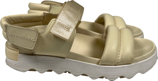 Sorel Women’s Ivory/Cream Leather Viibe Slingback Sandals - 6.5