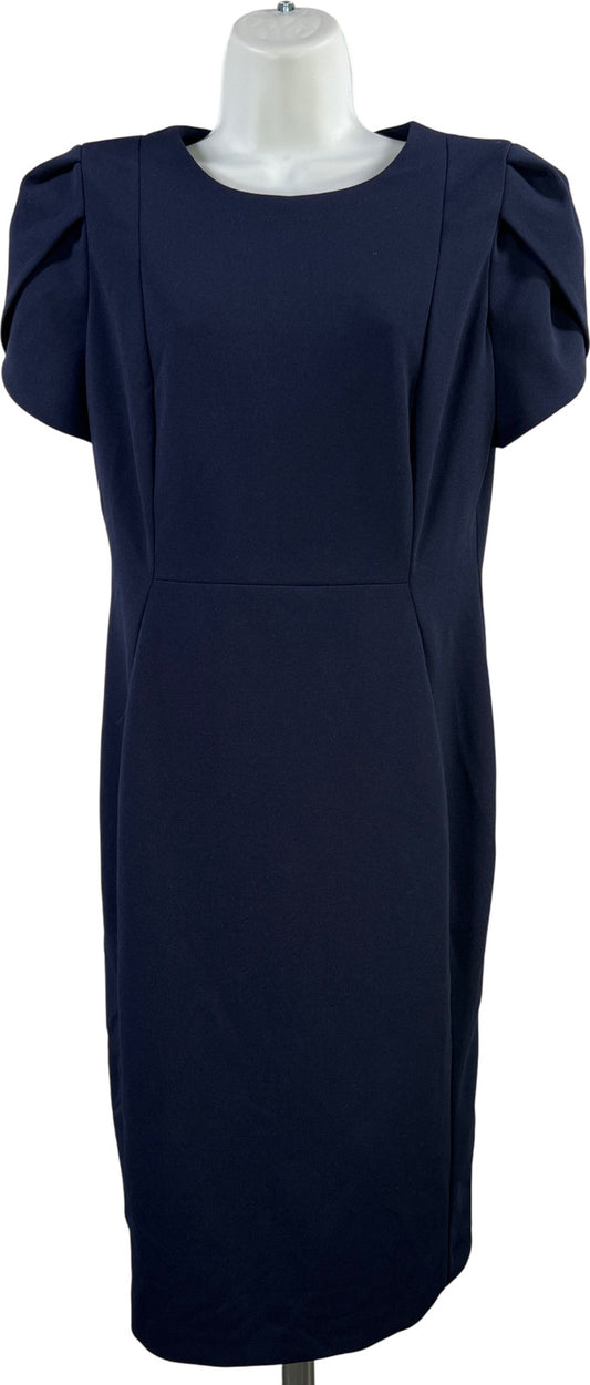Calvin Klein Women’s Blue Short Sleeve Sheath Dress - 8