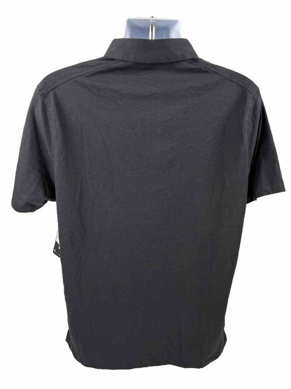 NEW Nike Men's Black Dri-Fit Standard Short Sleeve Golf Polo Shirt - L