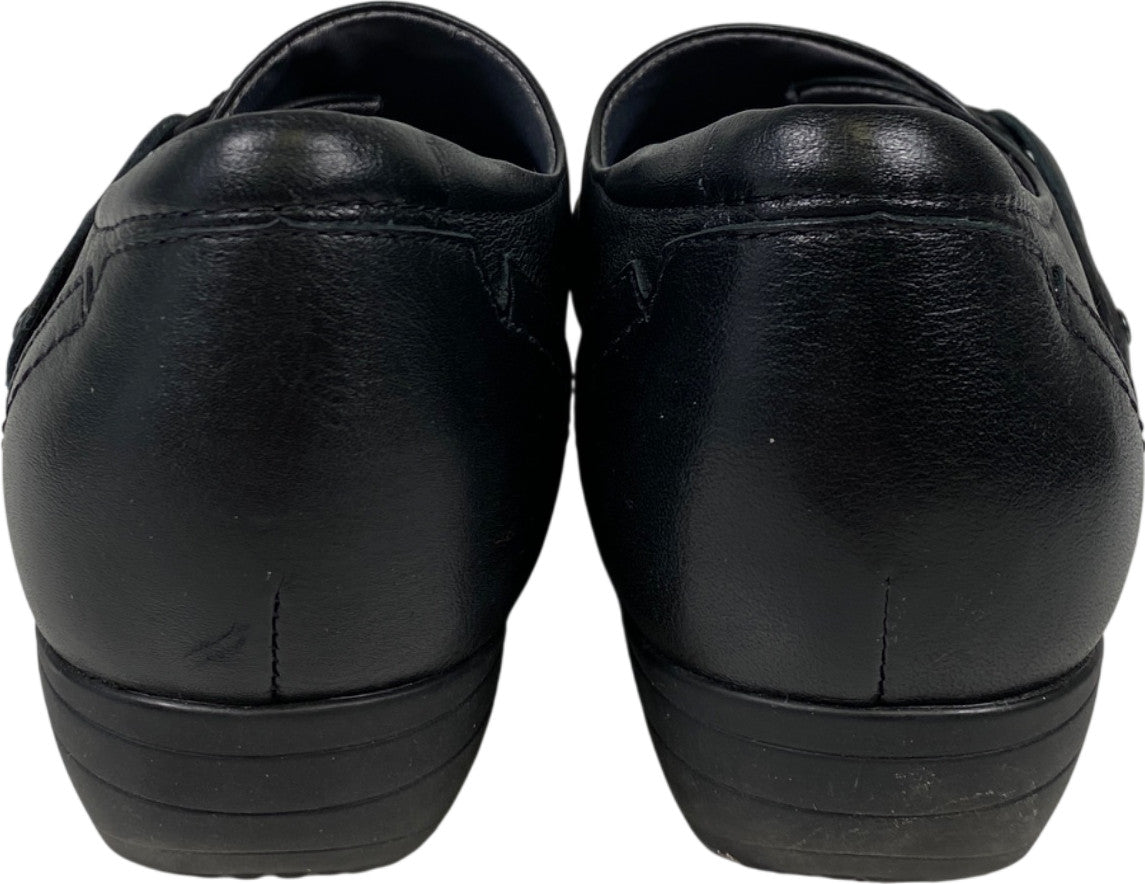 Dansko Women’s Black Leather Franny Comfort Walking Shoes - 39/US 8.5 Wide