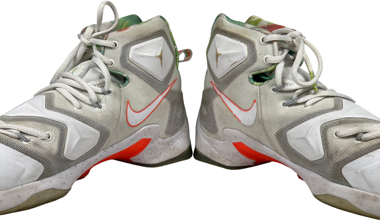 Nike LeBron James Men’s White Easter Lace Up Basketball Shoes - 8