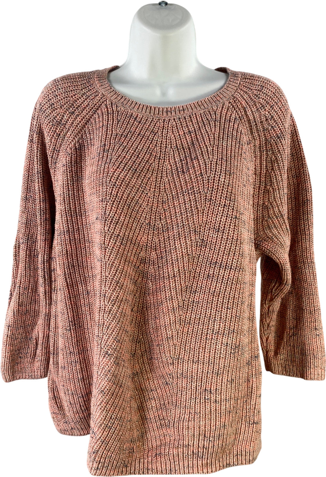 J.Jill Women’s Pink 3/4 Sleeve Knit Sweater - L