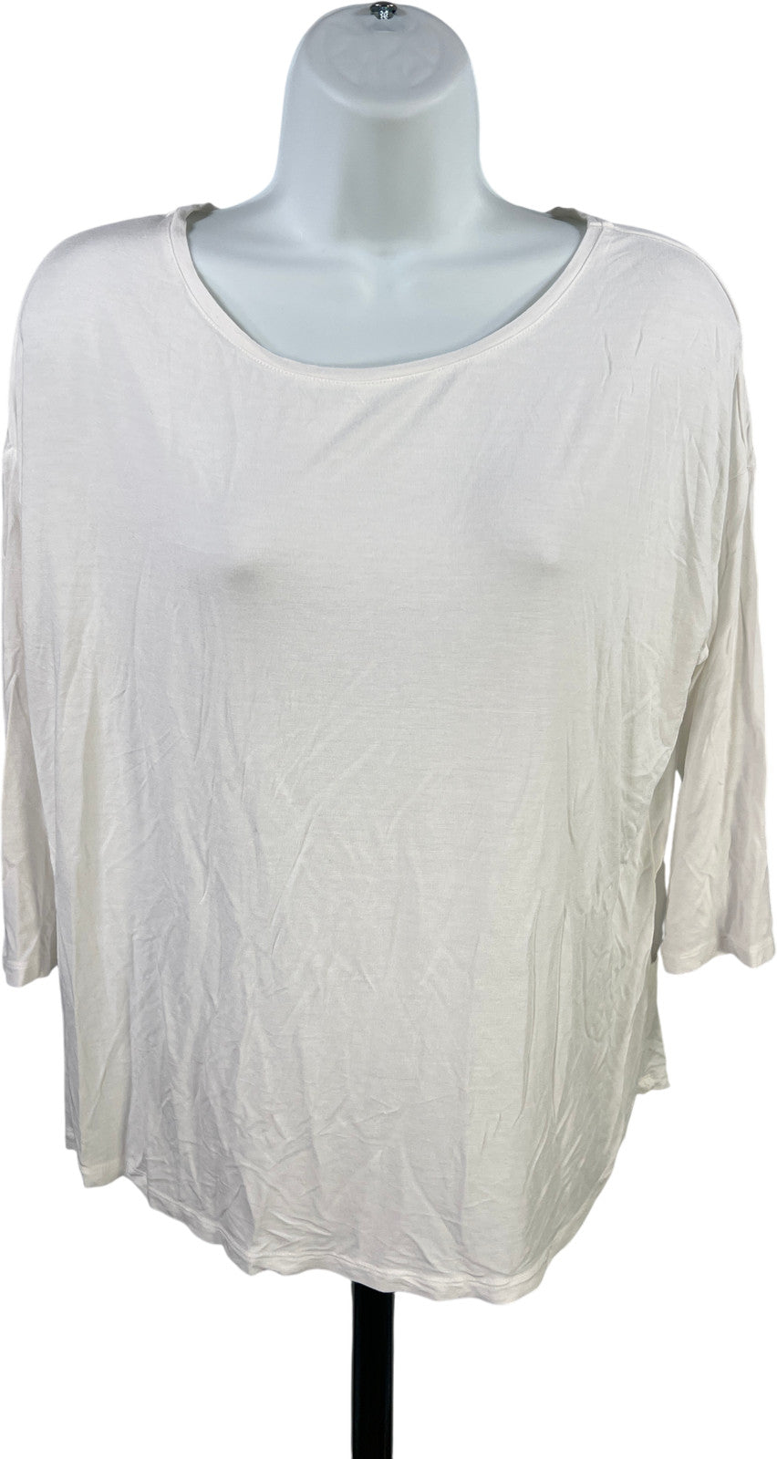 Majestic Paris for Neiman Marcus Women’s White 3/4 Sleeve Shirt - 3