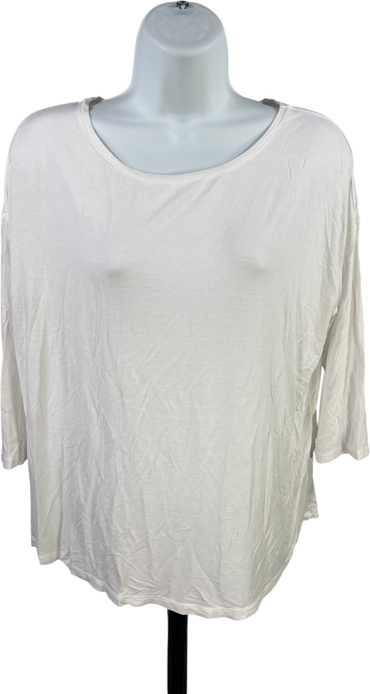 Majestic Paris for Neiman Marcus Women’s White 3/4 Sleeve Shirt - 3