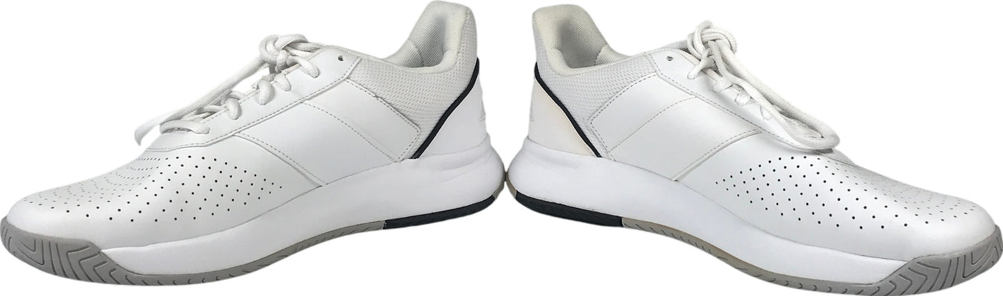Adidas Men’s White Courtsmash Lace Up Court Athletic Sneakers - 11