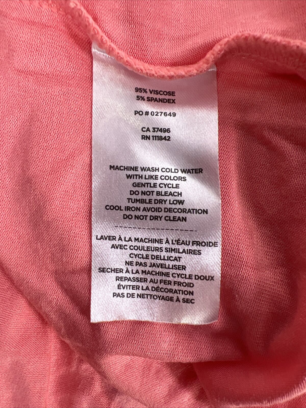 NEW Levelwear Verve Women's Pink Short Sleeve Lantana Abby T-Shirt - S